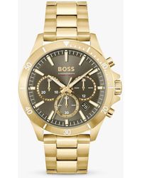 BOSS - Boss Troper Chronograph Bracelet Strap Watch - Lyst