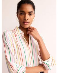Boden - Sienna Multicolour Stripe Silk Shirt - Lyst