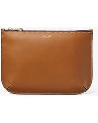 Aspinal of London - Large Ella Smooth Leather Pouch - Lyst