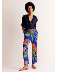 Boden - Crinkle Paisley Tapered Trousers - Lyst