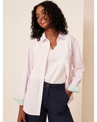 Crew - Relaxed Fit Stripe Shirt - Lyst