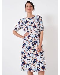 Crew - Tori Floral Print Dress - Lyst