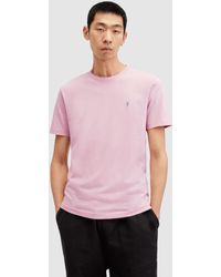 AllSaints - Brace Contrast Organic Cotton Short Sleeve T-shirt - Lyst