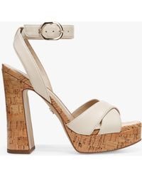 Sam Edelman - Kayna Leather Platform Sandals - Lyst