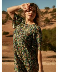 Live Unlimited - Curve Floral T-shirt Midi Dress - Lyst