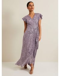 Phase Eight - 's Carina Sequin Maxi Dress - Lyst