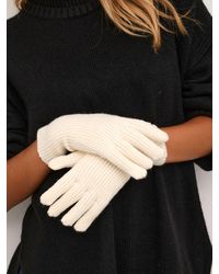 Kaffe - Lotte Stretchy Rib Knit Gloves - Lyst