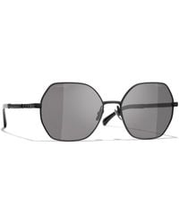 Chanel Rectangular Sunglasses Ch5428h Black/grey Gradient