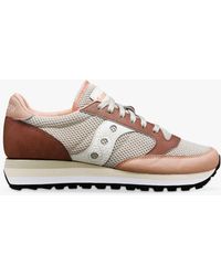 Saucony - Jazz Triple Mesh Leather Blend Trainers - Lyst