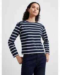 French Connection - Rallie Long Sleeve Stripe T-shirt - Lyst