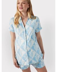 Chelsea Peers - Maternity Tiled Turtle Print Short Pyjamas - Lyst