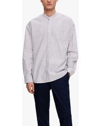 SELECTED - Stripe Formal Long Sleeve Shirt - Lyst