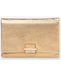 Whistles - Alicia Leather Clutch - Lyst