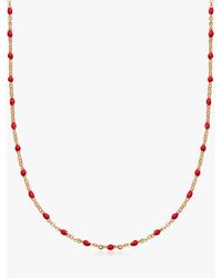 Daisy London - Enamel Bead Chain Necklace - Lyst