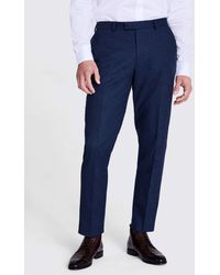 Moss - Tailored Fit Flannel Trousers - Lyst