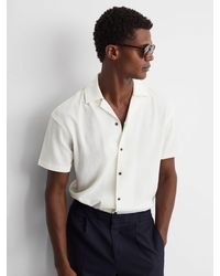 Reiss - Hunt Short Sleeve Cuban Collar Shirt - Lyst