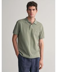 GANT - Shield Pique Polo Shirt - Lyst