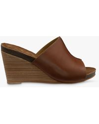 Ravel - Corby Leather Wedge Sandals - Lyst