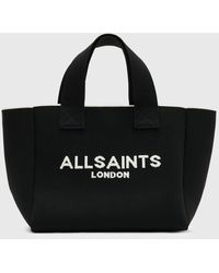 AllSaints - Izzy Knitted Recycled Mini Tote Bag - Lyst