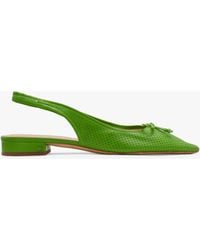 Kate Spade - Veronica Perforated Leather Pointed Pumps - Lyst