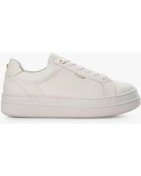 Dune - Eastern Leather Platform Trainers - Lyst