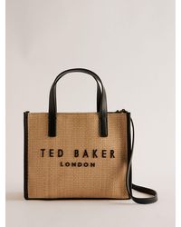 Ted Baker - Paolina Faux Raffia Small Icon Bag - Lyst