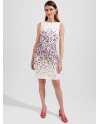 Hobbs - Fiona Abstract Spot Mini Dress - Lyst