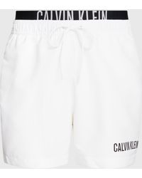 Calvin Klein - Double Waistband Swim Shorts - Lyst