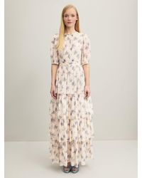 LK Bennett - Royal Ascot Bouvier Silk Blend Maxi Dress - Lyst