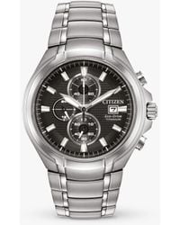 Citizen - Ca0700-86e Eco-drive Chronograph Date Bracelet Strap Watch - Lyst