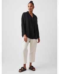 French Connection - Rhodes Recycled Crepe Popover Shirt - Lyst