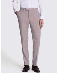Moss - Slim Fit Houndstooth Suit Trousers - Lyst