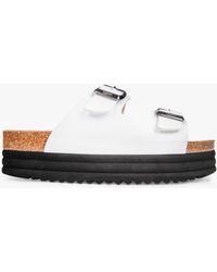 V.Gan - Plum Double Strap Footbed Sandals - Lyst