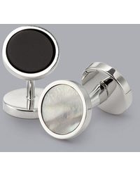 Charles Tyrwhitt - Mother Of Pearl And Onyx Evening Cufflinks - Lyst