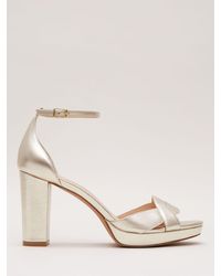 Phase Eight - Leather Crossover Platform Sandal - Lyst