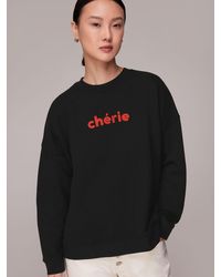 Whistles - Cherie Logo Sweatshirt - Lyst