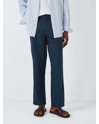John Lewis - Straight Fit Cotton Linen Chinos - Lyst