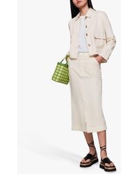 Whistles - Marie Casual Cotton Jacket - Lyst