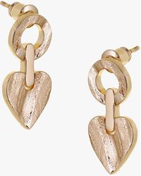 Tutti & Co - Precious Heart Drop Earrings - Lyst