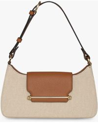 Strathberry - Multrees Omni Leather And Canvas Shoulder Bag - Lyst