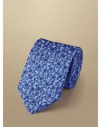 Charles Tyrwhitt - Floral Print Silk Tie - Lyst