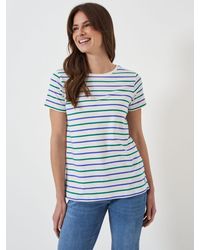 Crew - Breton Striped Cotton Jersey T-shirt - Lyst