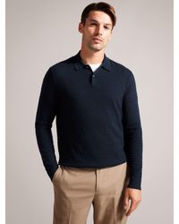 Ted Baker - Morar Knitted Polo Top - Lyst