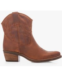 Moda In Pelle - Bettsie Leather Cowboy Boots - Lyst