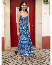 Yumi' - Ikat Print Maxi Sun Dress - Lyst