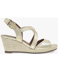 Radley - Florence Close Leather Wedge Sandals - Lyst