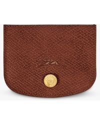 Longchamp - Épure Leather Card Holder - Lyst