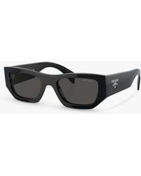 Prada - Pr A01s Rectangular Sunglasses - Lyst