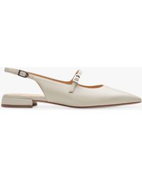 Clarks - Sensa 15 Pointed Toe Leather Slingback Pumps - Lyst