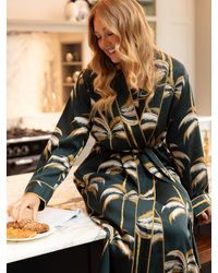 Fable & Eve - Pimlico Palm Print Dressing Gown - Lyst
